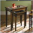ADD TO YOUR SET: Hammary Hidden Treasures Nesting Table in Rustic Brown Finish