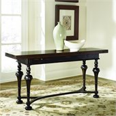 Hammary Hidden Treasures Console Table in Distressed Black/Brown