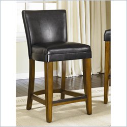 Hammary Hidden Treasures 24 Counter Height Bar Stool in Black & Brown