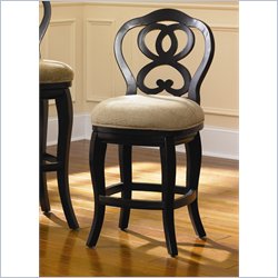 Hammary Hidden Treasures 24 Counter Height Bar Stool in Black