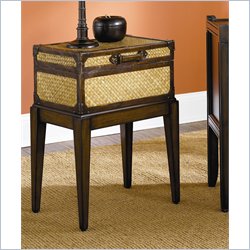 Hammary Hidden Treasures Box on Stand in Medium Brown