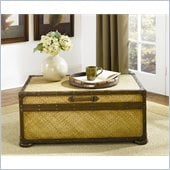 Hammary Hidden Treasures Woven Rattan Trunk Cocktail Table