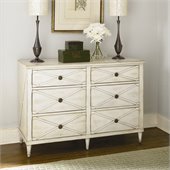Hammary Hidden Treasures 6 Drawer Accent Chest in White