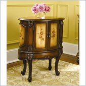 Hammary Hidden Treasures Oval Accent Chest in Dark Brown Finish