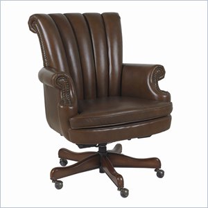  Hammary Hidden Treasures Leather Desk Chair in Cappuccino 