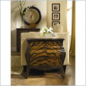 Hammary Hidden Treasures 3 Drawer Accent Chest with Zebra Pattern