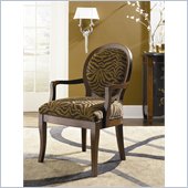 Hammary Hidden Treasures Zebra Fabric Accent Arm Chair