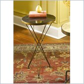 Hammary Hidden Treasures Martini Accent Table in Black and Gold