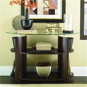 Hammary Apex Sofa Table in Dark Cherry
