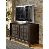 Hammary Chow Breakfront Entertainment Console in Black