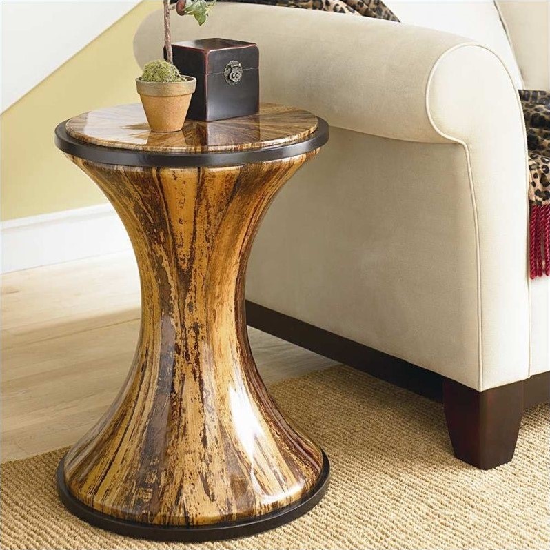 Hammary Boracay Banana Bark Round Accent Table