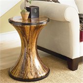 Hammary Boracay Banana Bark Round Accent in Deep Brown
