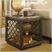 Hammary Boracay Rectangular End Table in Deep Brown