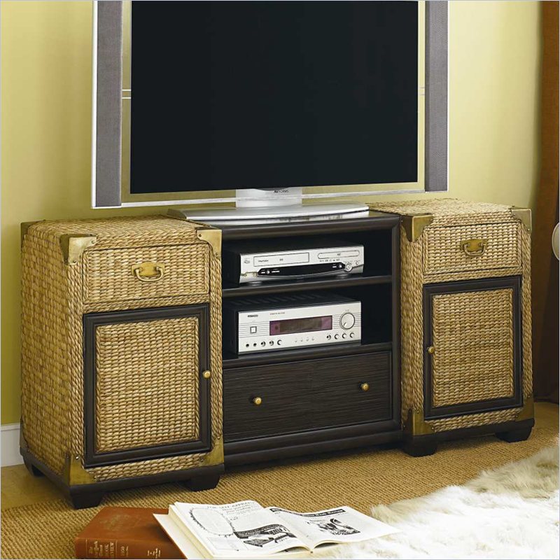 Hammary Boracay Entertainment Console in Deep Brown