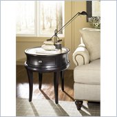 Hammary Capri Oval End Table in Bistre