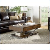 Hammary Crosswinds Storage Cocktail in Quartered Oak
