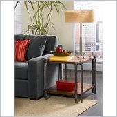 Hammary Sundance Rectangular End Table in Tawny Brown