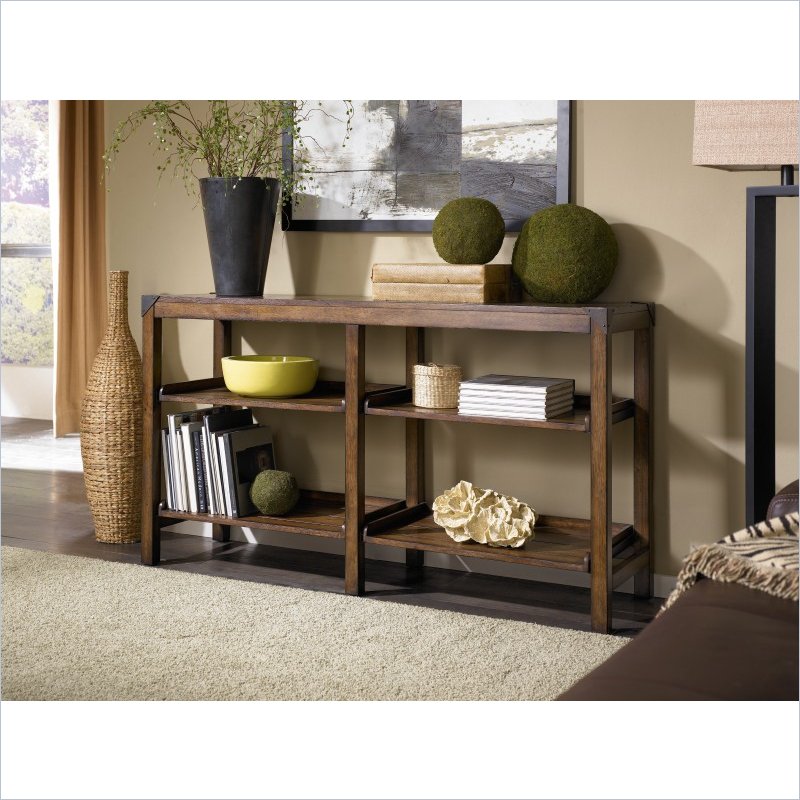 Hammary Studio Home Console Table in Oak