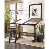 Hammary Studio Home Architect Desk in Oak
