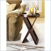 Hammary Montage Round End Table in Espresso