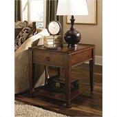 Hammary Sunset Valley Drawer End Table in Rich Mahogany
