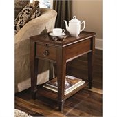 Hammary Sunset Valley Chairside Table in Rich Mahogany