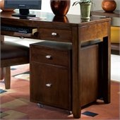 Hammary Tribecca Mobile File Caddy in Root Beer