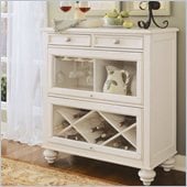 Hammary Camden Bookcase Bar in Painted White