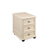Hammary Camden Mobile File Drawer Cabinet in Painted White