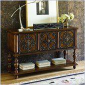 Hammary Hidden Treasures Console Table in Warm Medium Brown
