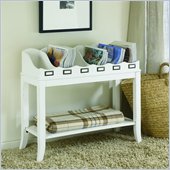Hammary Hidden Treasures White Magazine Table in White