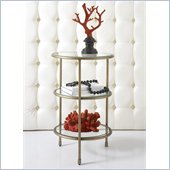Hammary Hidden Treasures 3-Tiered Accent Table in Champagne