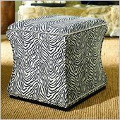 Hammary Hidden Treasures Fabric Storage Cube in Zebra