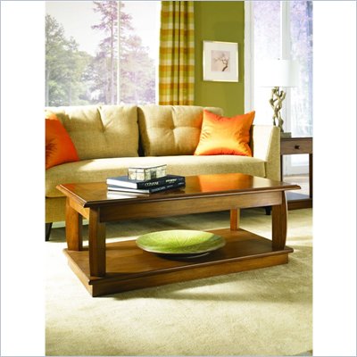 Hammary Ascend Rectangular Lift Top Cocktail Table in Merlot