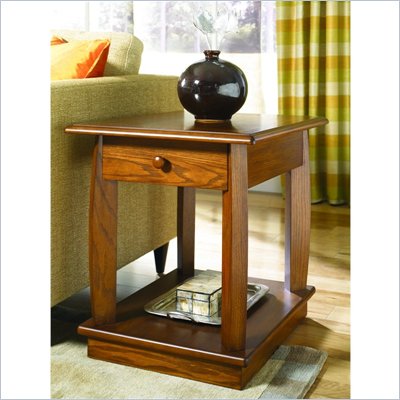 Hammary Ascend Rectangular Drawer End Table in Merlot