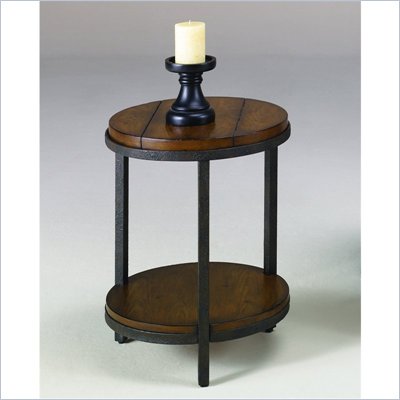 Hammary Baja Round End Table in Umber