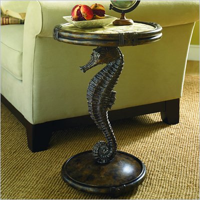 Hammary Boracay Seahorse Round Accent in Deep Brown