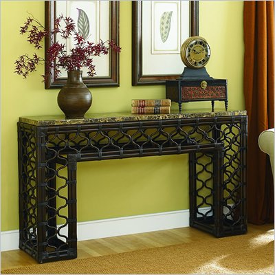 Hammary Boracay Sofa Table in Deep Brown