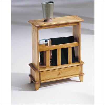 Hammary Chairsides Linden End Table in Gold Oak