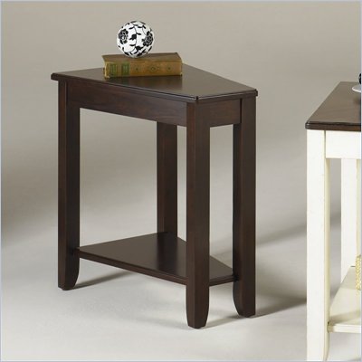 Hammary Chairsides Fran End Table in Espresso
