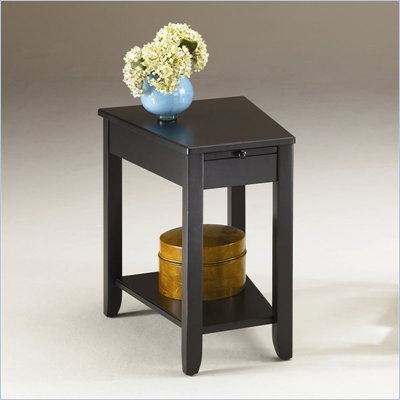 Hammary Chairsides Howard End Table in Antique Black