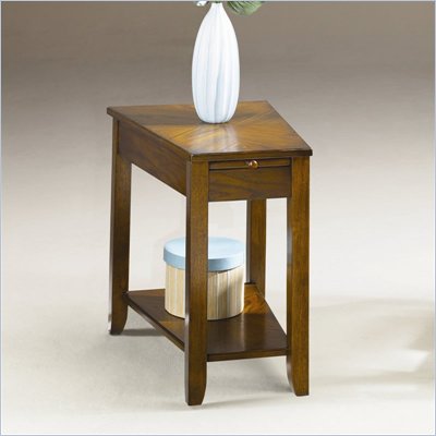 Hammary Chairsides Howard End Table in Medium Oak