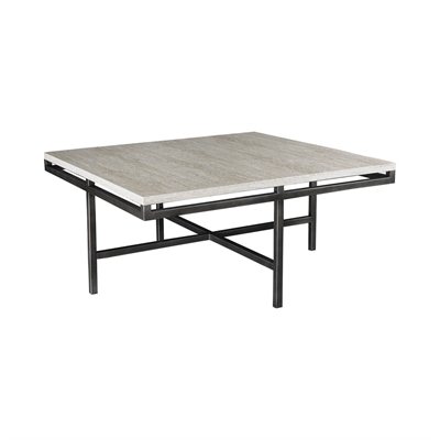 Hammary East Park Square Cocktail Table in Gunmetal