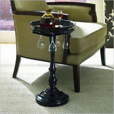 Hammary Hidden Treasures Wine Accent Table in Rich Dark Brown