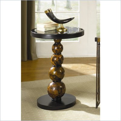 Hammary Hidden Treasures Round Accent Table in Black