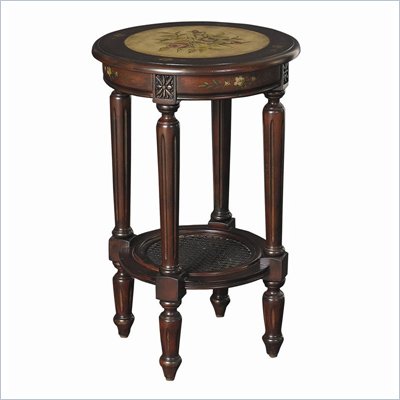 Hammary Hidden Treasures Round Accent Table in Two-Toned Finish