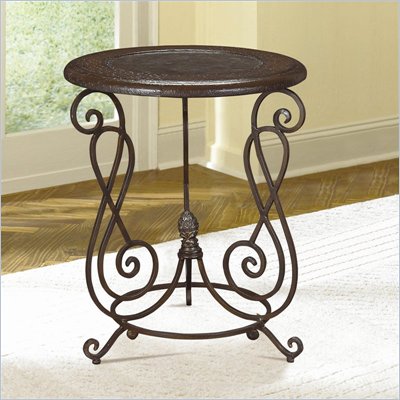 Hammary Hidden Treasures Round Metal Accent Table