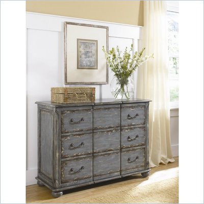 Hammary Hidden Treasures 3 Drawer Accent Chest in Weathered Blue