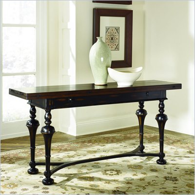 Hammary Hidden Treasures Console Table in Distressed Black/Brown