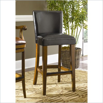 Hammary Hidden Treasures 30" Bar Stool in Black & Brown